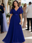 Mige | Short Flutter Sleeve Defined Waist Maxi Dress