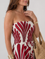 Dyman | Strapless Flowing Silhouette Maxi Dress