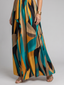 Zarela | Sleeveless Abstract Print Maxi Dress