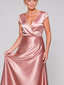Samouse | Cap Sleeve Wrap Bodice Maxi Dress