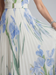 Ophelia | Sleeveless Square Neck Floral Print Midi Dress