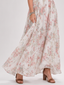 Guinevere | Floral Print Flowing Skirt Midi Dress