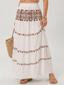 Silon | Spaghetti Strap Embroidered Detail Midi Dress