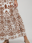 Numan | Short Flutter Sleeve Flared Skirt Midi Dress