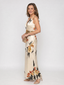 Loimen | Floral Print Sleeveless V Neck Midi Dress