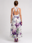 Omego | Soft Bloom Halter Neck Flowing Midi Dress