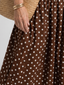 Sorien | Strapless Polka Dot Pattern Midi Dress