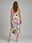 Flory | Floral Print Sleeveless Round Neck Midi Dress