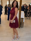 Iyla | Halter Neck Layered Hem Knee Length Dress