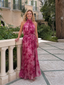 Avien | Soft Halter Neck Midi Dress