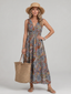 Marisela | Sleeveless Paisley Print Midi Dress