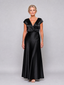 Samouse | Cap Sleeve Wrap Bodice Maxi Dress