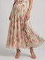 Aurelle | Halter Neck Floral Midi Dress