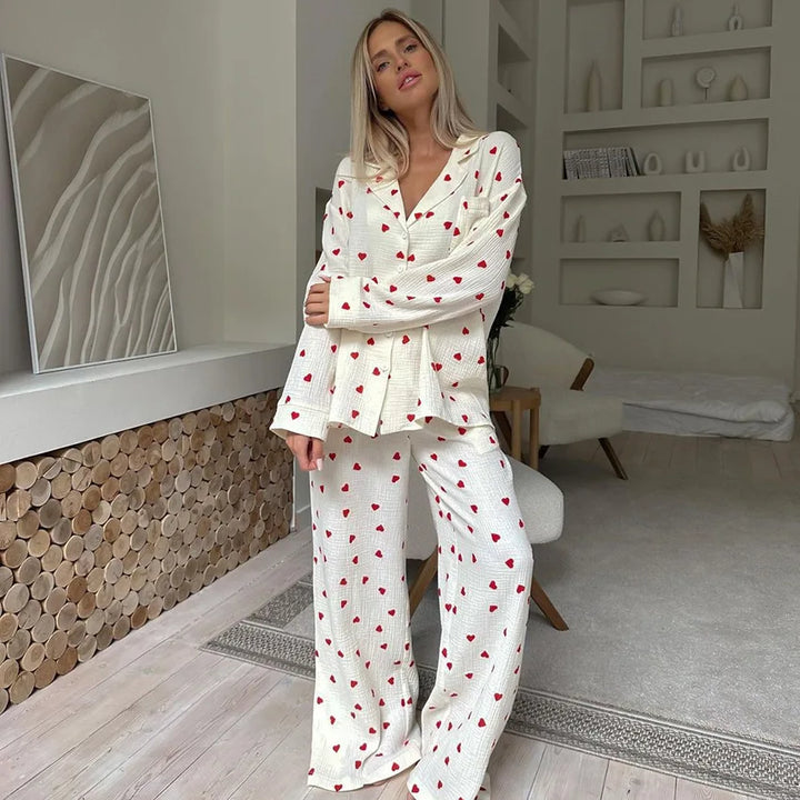 Maura | Heart Pyjama Set