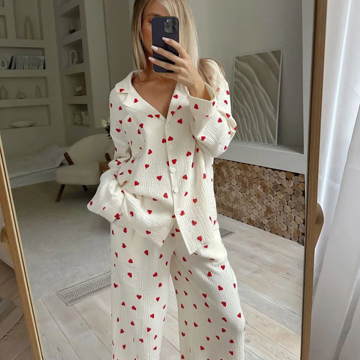 Maura | Heart Pyjama Set