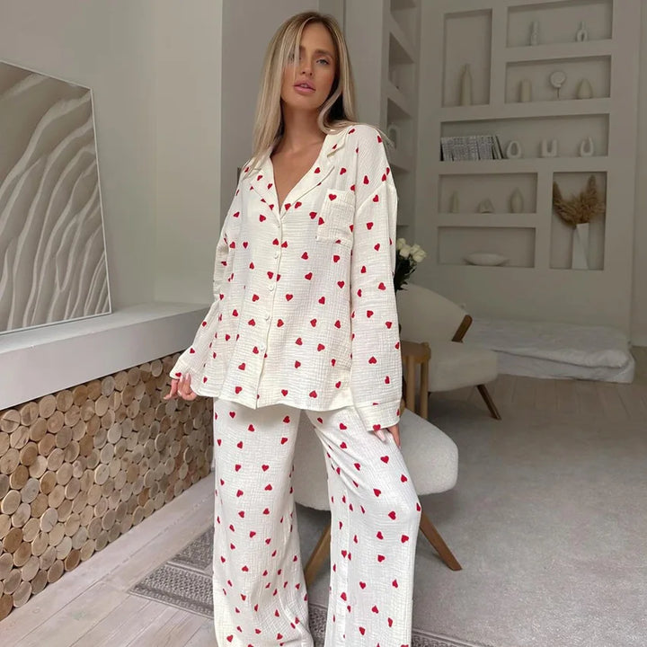 Maura | Heart Pyjama Set